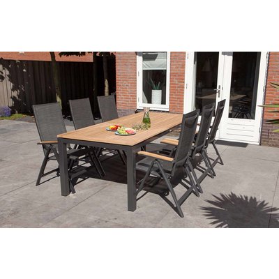 Gartentisch Memphis - Teak / Aluminium - L170 x B100 cm - Exotan