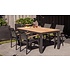 Memphis stapelbarer Dining Gartenstuhl - Grau / Anthrazit - Exotan