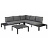 Exotan Loungeset 'La Vida' - Antraciet aluminium - Inclusief kussens - Exotan