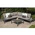 Exotan Loungeset 'La Vida' - Antraciet aluminium - Inclusief kussens - Exotan