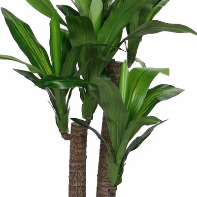 Künstliche Pflanze Dracaena Grün - H 110cm - Kunststofftopf- Mica Decorations