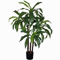 Künstliche Pflanze Dracaena Grün - H 100cm - Kunststofftopf - Mica Decorations