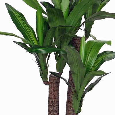 Künstliche Pflanze Dracaena Grün - H 110cm - Kunststofftopf- Mica Decorations