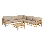 Exotan Bambus Lounge-Set inklusive Kissen - Exotan