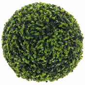 Künstliche 50cm Pflanze Buxus Kugel Teeblatt Grün - D 50cm - Für außen und innen - Mica Decorations
