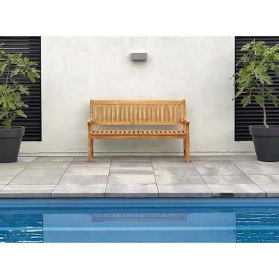 Teakholz Gartenbank Comfort - 3-Sitzer - Exotan