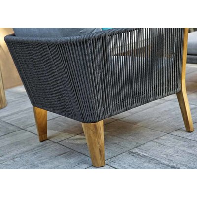 Lounge-Sofa 'San Remo' - Aluminium Rope und Teak - Inklusive Kissen - Exotan - Copy