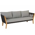 Lounge-Sofa 'San Remo' - Aluminium Rope und Teak - Inklusive Kissen - Exotan