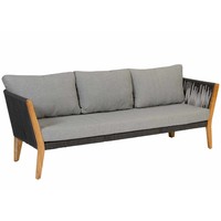 Lounge-Sofa 'San Remo' - Aluminium Rope und Teak - Inklusive Kissen - Exotan