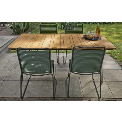 Ripp Luxus Dining Gartenstuhl - Grün - Exotan