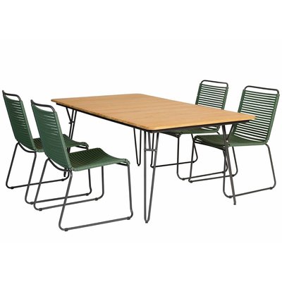 Ripp Luxus Dining Gartenstuhl - Grün - Exotan