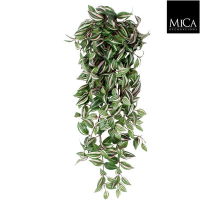 Künstliche Kletterpflanze Tradescantia Grün -Stecker L 80cm - Mica Decorations