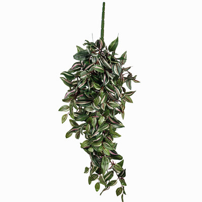 Künstliche Kletterpflanze Tradescantia Grün -Stecker L 80cm - Mica Decorations