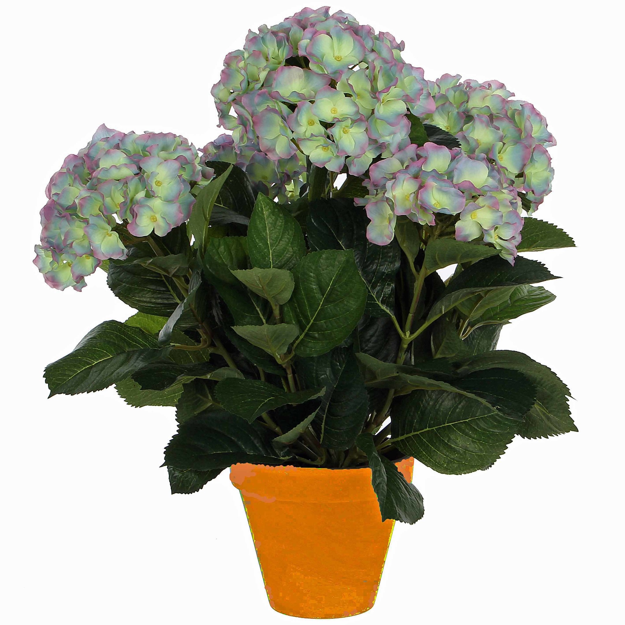 Shop Kunstplant Hortensia - H 45cm Terra sierpot - Mica Decora Online - Plant New