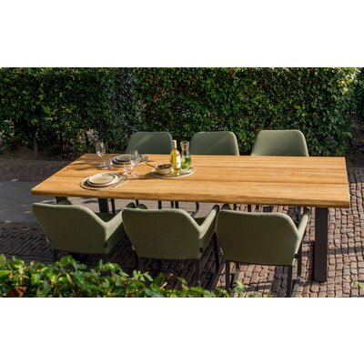 Gartentisch Borneo - Teak / Aluminium - L240 x B100 cm - Exotan