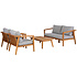 Loungeset 'Lucca' -Teakhout - Inclusief kussens - Exotan