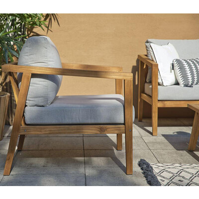 Loungeset 'Lucca' -Teakhout - Inclusief kussens - Exotan