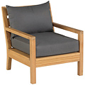 Lounge fauteuil 'St. Peter' - Teakhout - Inclusief kussens - Exotan