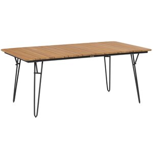 Tuintafel Slimm - Teak / Staal -  L180 x B100 - WOOOD / Exotan
