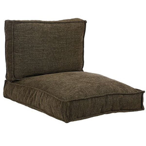 In The Mood Collection - Ibiza Stoelkussens - Rug / Zitgedeelte - L60 x B80/40 x H12 cm - Groen