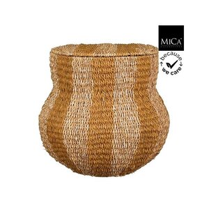 Tacoma Mand - H47 - Jute - Geel - Mica Decorations