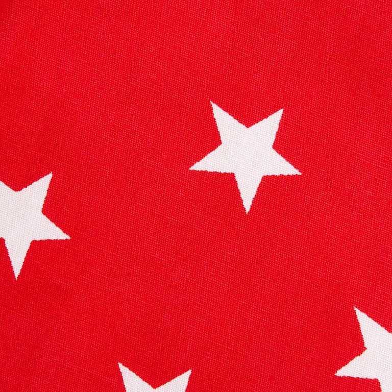 Cotton Boxer Shorts, Stars - Red