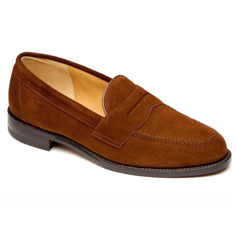 loake suede loafers