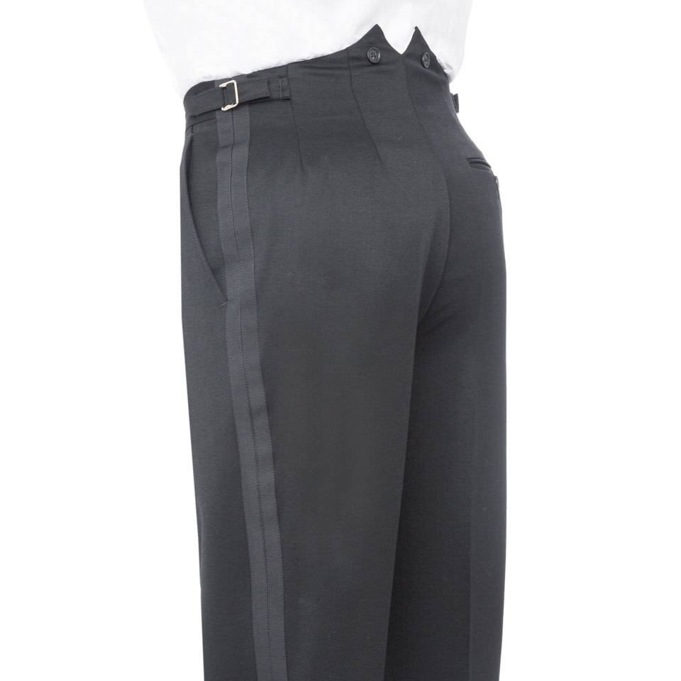 white evening trousers