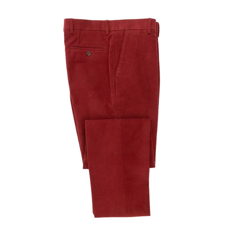 Oliver Brown Moleskin Trousers Red Oliver Brown