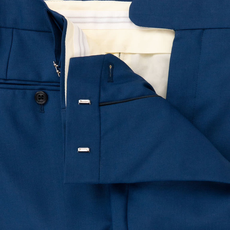 Pleated Suit Trousers -  Royal Blue