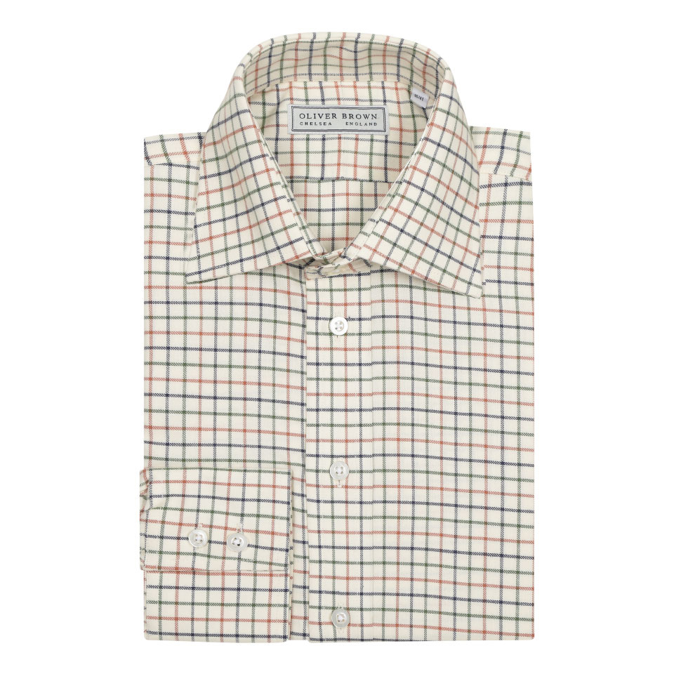 Tattersall Shirt - Green - Oliver Brown