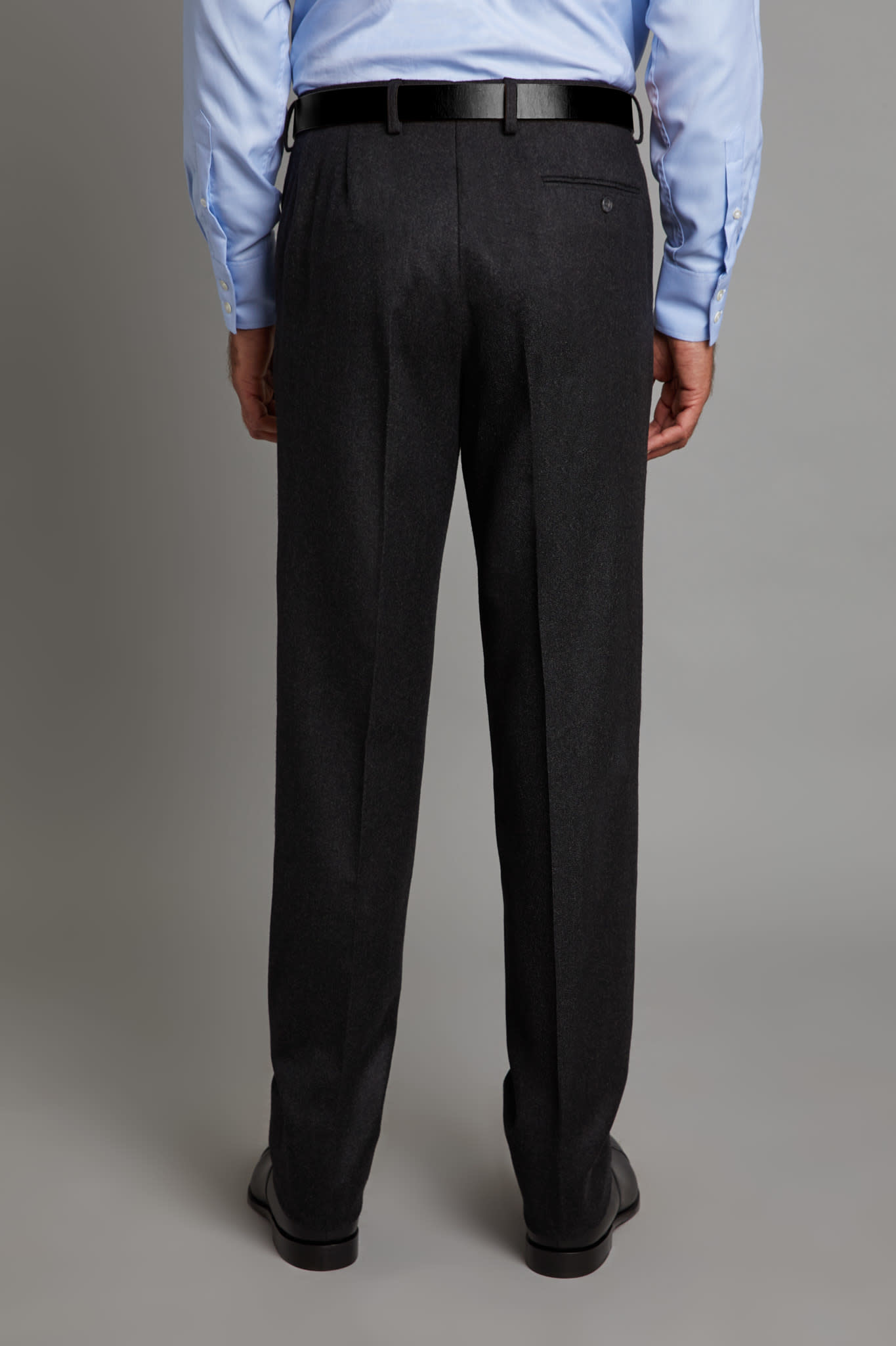 Oliver Brown Grey Flannel Trousers - Oliver Brown