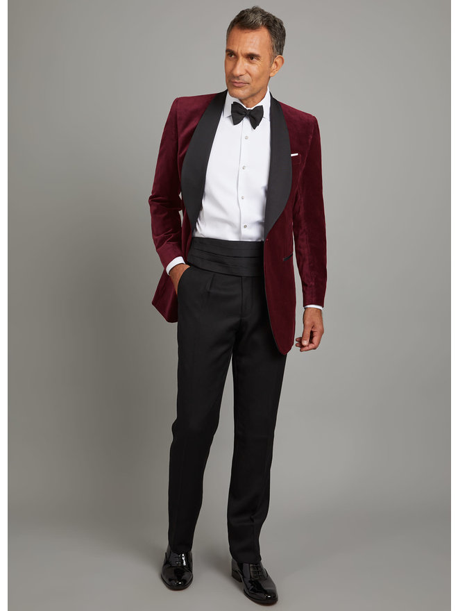 red velvet dinner jacket