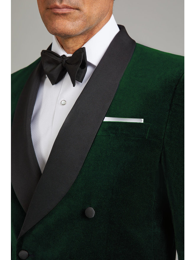 smoking jacket green