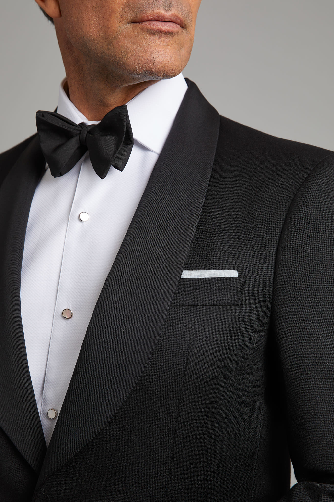 Whittaker Dinner Jacket - Black Barathea - Oliver Brown