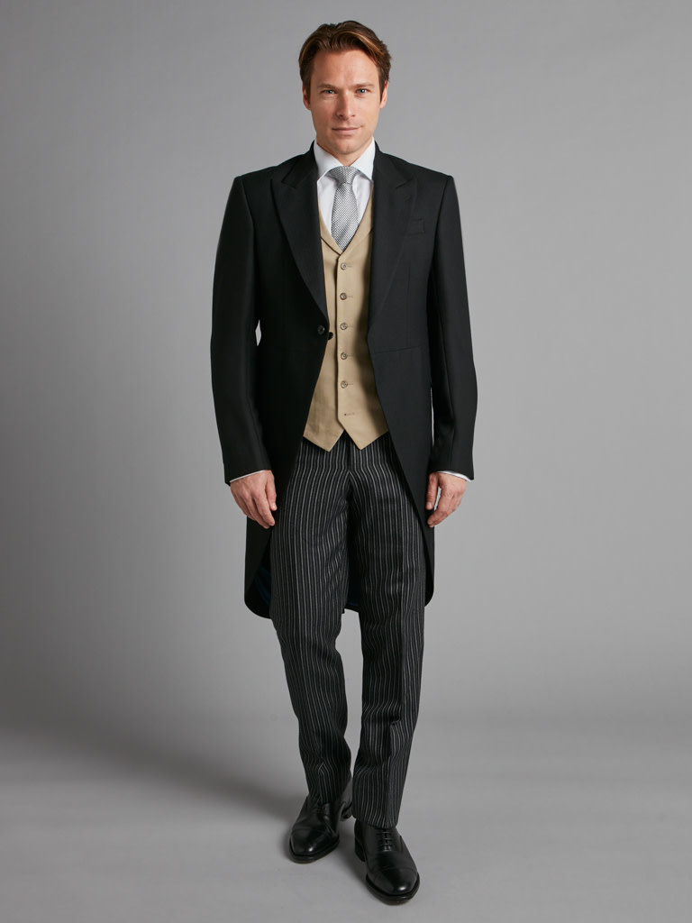 Herringbone Morning Coat Oliver Brown