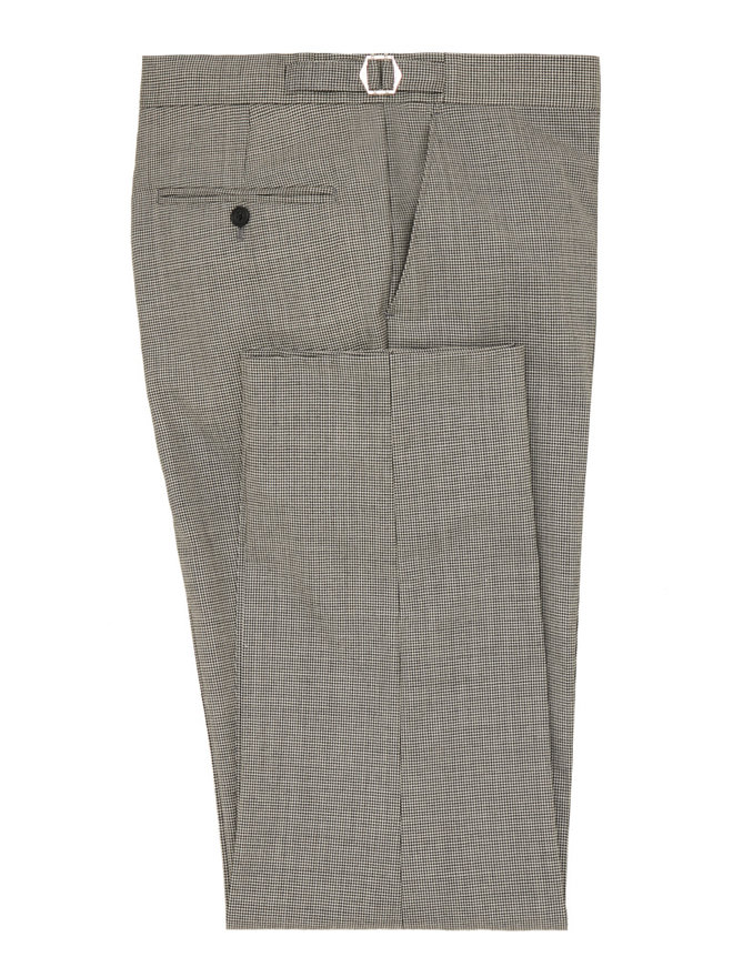 Oliver Brown Pleated Morning Trousers - Light Striped - Oliver Brown