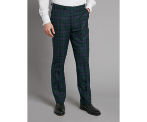 Oliver Brown Tartan Trousers - Black 