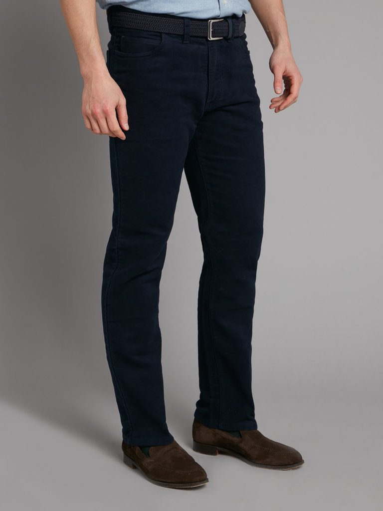 Oliver Brown Moleskin Jeans - Navy - Oliver Brown