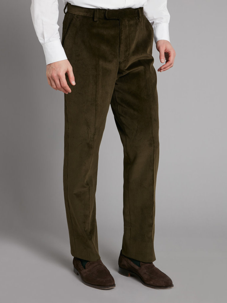 Oliver Brown Heavyweight Corduroy Trousers Olive Oliver Brown