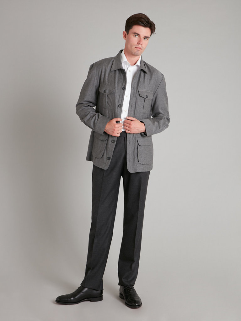 Hemingway Jacket Light Grey - Oliver Brown