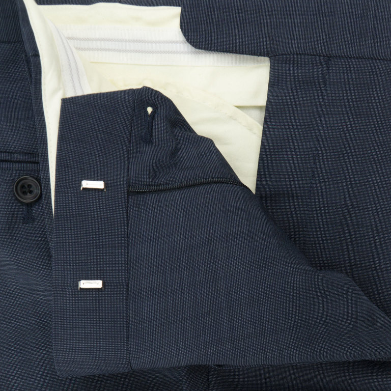 Pleated Suit Trousers, Pinhead made with Loro Piana Cloth