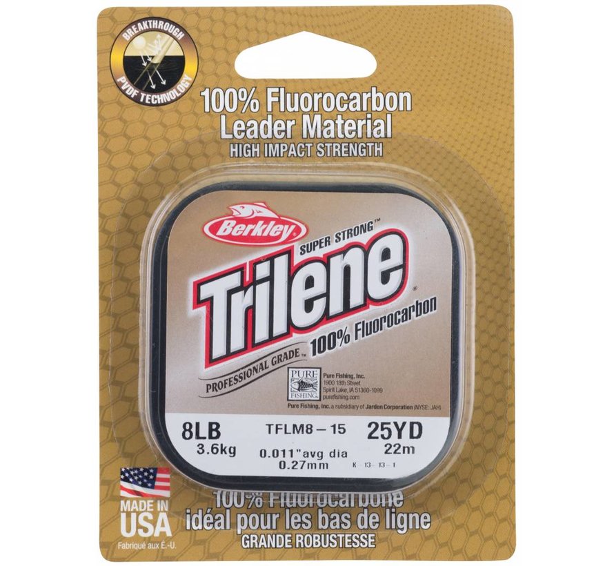 Berkley Trilene Pro Grade Fluorocarbon 8lb 0.22mm