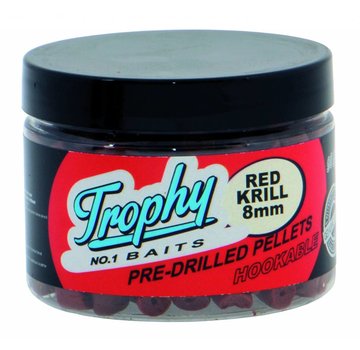 Trophy Baits TROPHY Pre-Drilled Red Krill Pellets