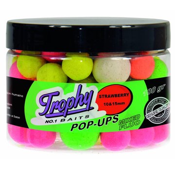 Trophy Baits TROPHY Pop-Up Strawberry 10-15mm