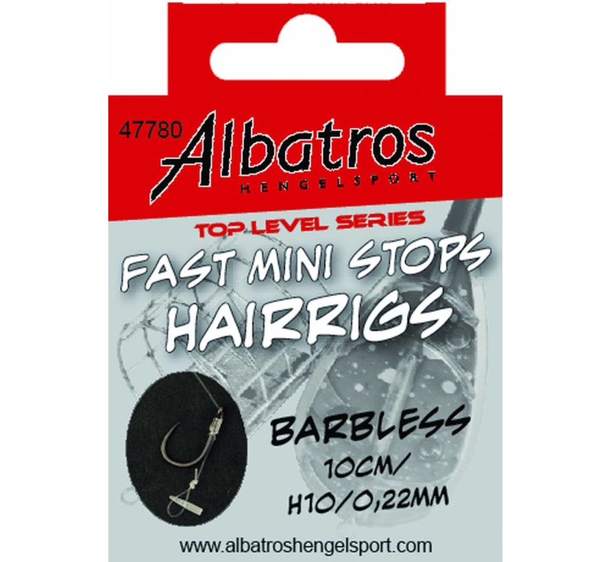 Toplevel Fast Mini Stops Barbless 10cm (6stuks)