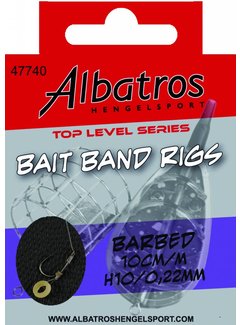 ALBATROS HENGELSPORT Toplevel Baitband Rig Medium 10cm (8stuks)