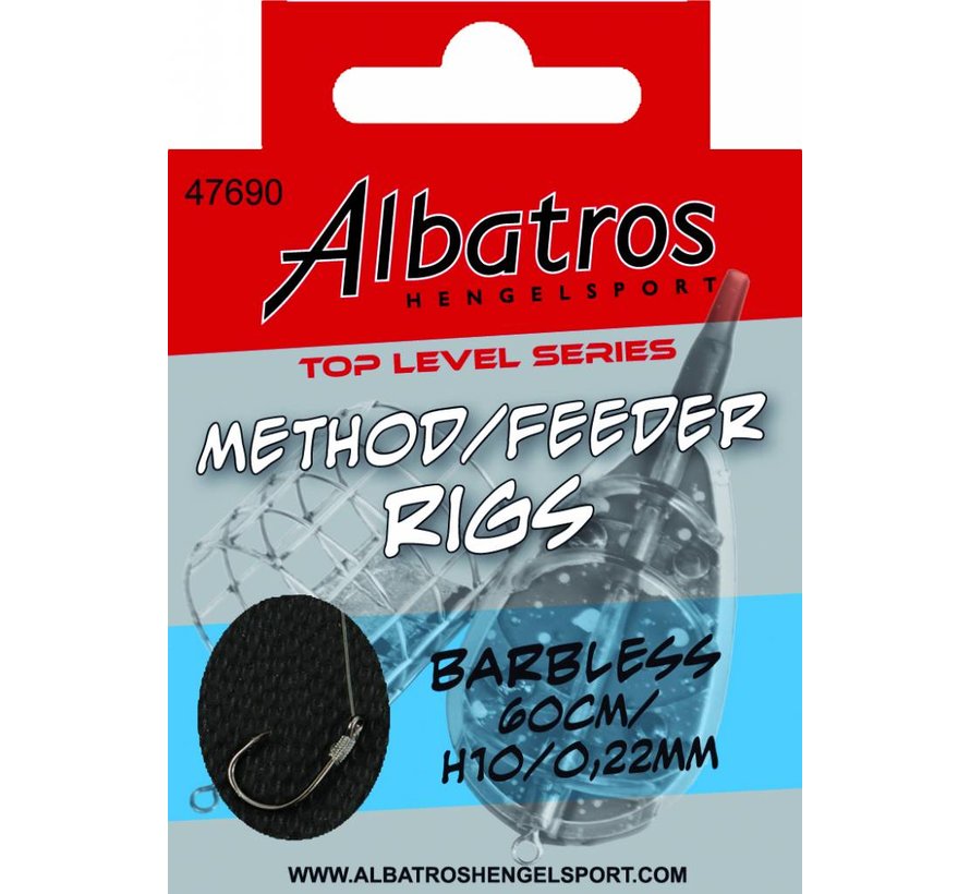 Toplevel Method Rig Barbless 60cm (8stuks)