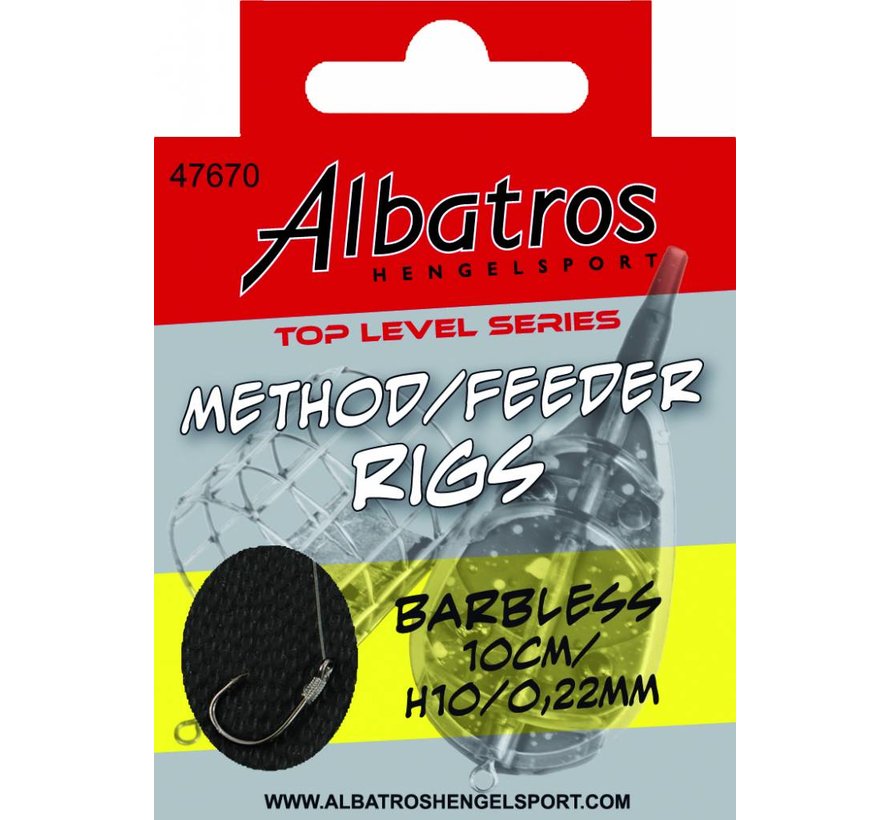 Toplevel Method Rig Barbless 10cm (8stuks)