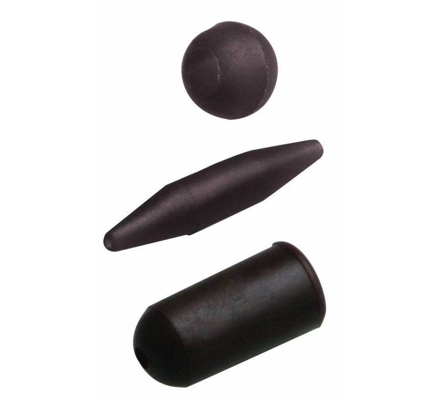 Heli-Chod Rubbers With Buffer Beads Gravel (3stuks)